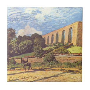 Alfred Sisley The Aqueduct of Marly Tile