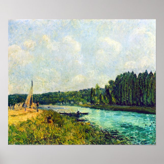 Alfred Sisley - The banks of the Oise Poster (Front)