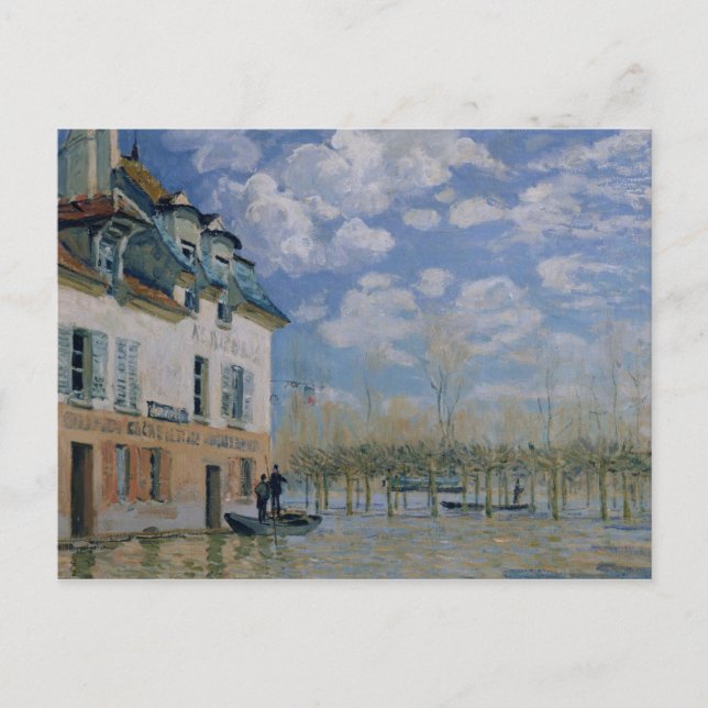 Alfred Sisley | The Boat in the Flood, Port-Marly Postcard (Front)