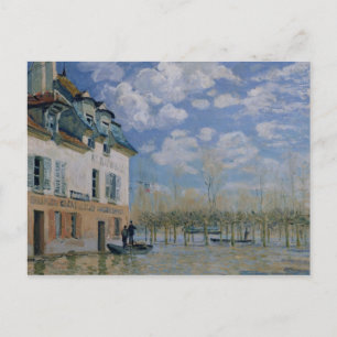 Alfred Sisley The Boat in the Flood, Port-Marly Postcard