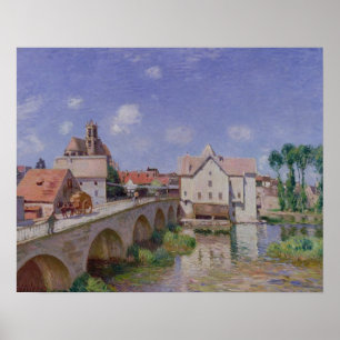 Alfred Sisley The Bridge at Moret Poster