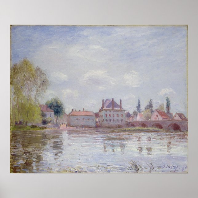 Alfred Sisley | The Bridge at Moret-sur-Loing Poster (Front)