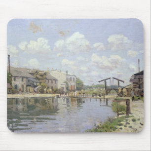 Alfred Sisley   The Canal Saint-Martin, Paris Mouse Mat