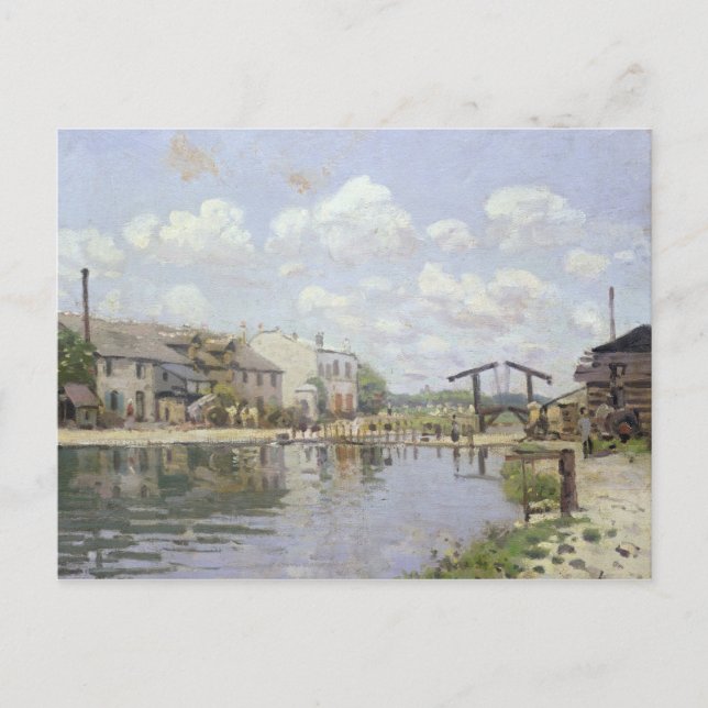 Alfred Sisley | The Canal Saint-Martin, Paris Postcard (Front)