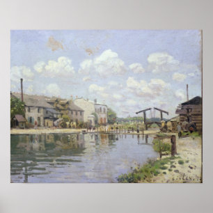 Alfred Sisley The Canal Saint-Martin, Paris Poster