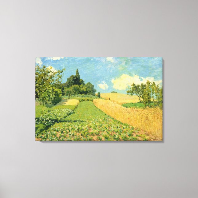 Alfred Sisley | The Cornfield Canvas Print (Front)