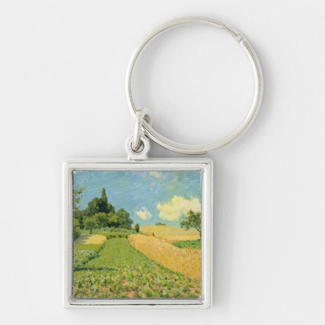 Alfred Sisley | The Cornfield Key Ring (Front)