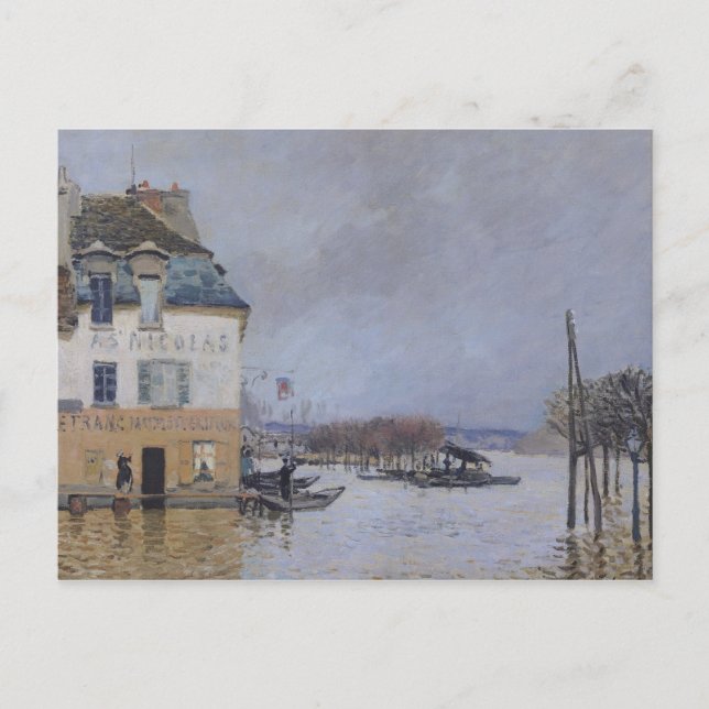 Alfred Sisley | The Flood at Port-Marly Postcard (Front)