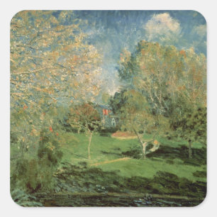 Alfred Sisley   The Garden of Hoschede Family Square Sticker