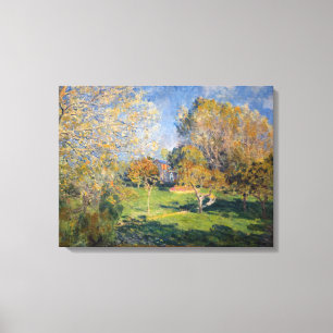 Alfred Sisley - The Garden of Hoschede, Montgeron Canvas Print