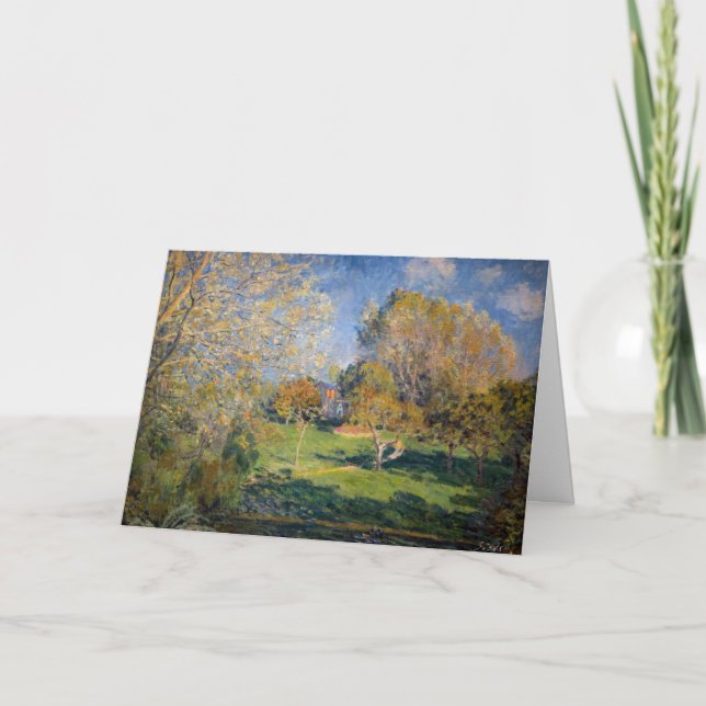 Alfred Sisley - The Garden of Hoschede, Montgeron Card (Front)
