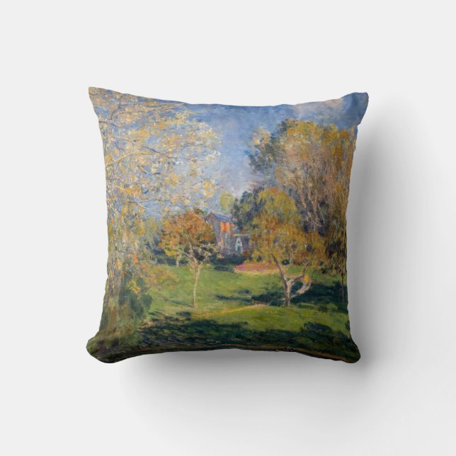 Alfred Sisley - The Garden of Hoschede, Montgeron Cushion (Front)
