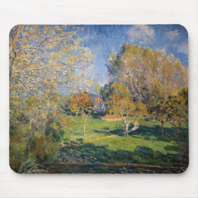 Alfred Sisley - The Garden of Hoschede, Montgeron Mouse Mat (Front)