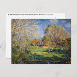 Alfred Sisley - The Garden of Hoschede, Montgeron Postcard