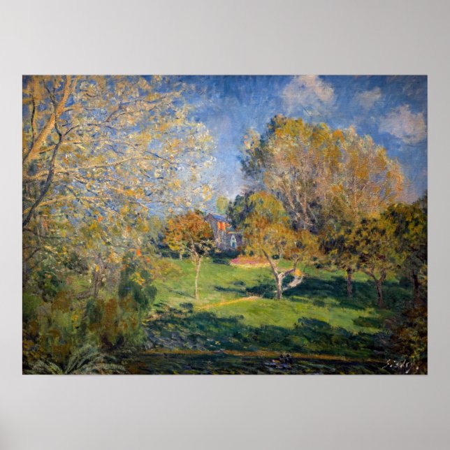 Alfred Sisley - The Garden of Hoschede, Montgeron Poster (Front)