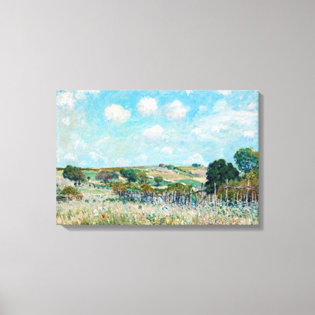 Alfred Sisley - The Meadow Canvas Print (Front)