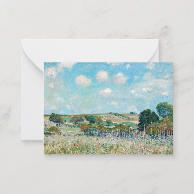Alfred Sisley - The Meadow Card (Front)