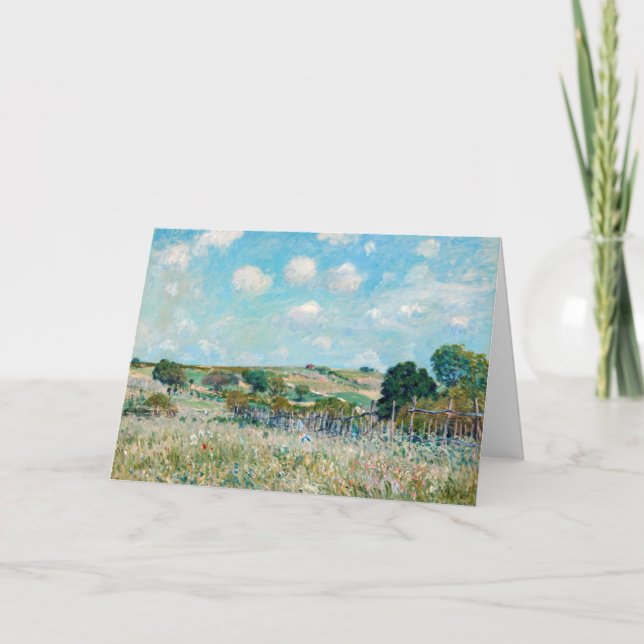 Alfred Sisley - The Meadow Card (Front)