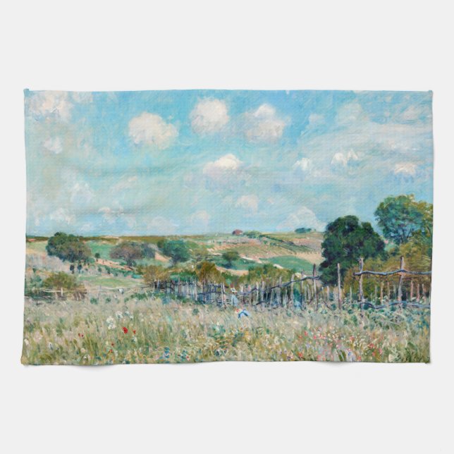 Alfred Sisley - The Meadow Tea Towel (Horizontal)