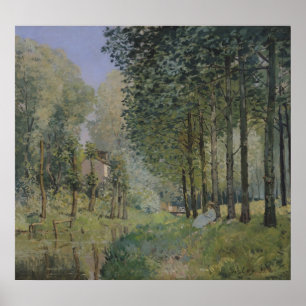 Alfred Sisley The Rest by the Stream Poster