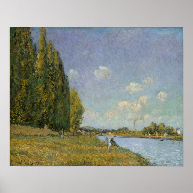 Alfred Sisley | The Seine at Billancourt Poster (Front)