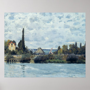 Alfred Sisley The Seine at Bougival Poster