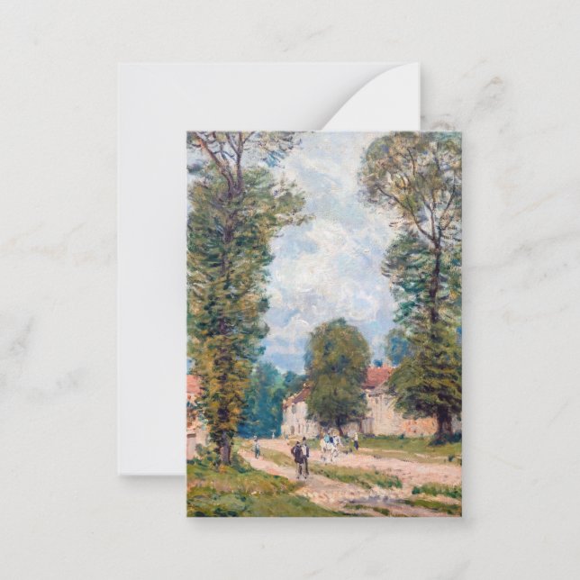 Alfred Sisley - The Versailles Road Card (Front)