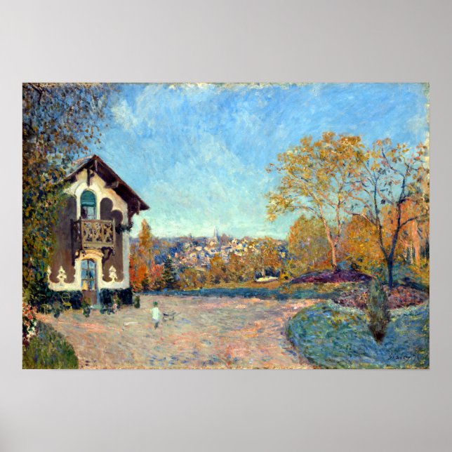 Alfred Sisley View of Marly-le-Roi from Coeur-Vola Poster (Front)