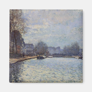 Alfred Sisley View of the Canal St-Martin, Paris Magnet