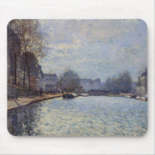 Alfred Sisley   View of the Canal St-Martin, Paris Mouse Mat