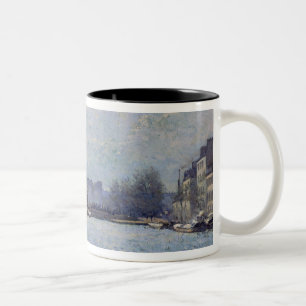 Alfred Sisley View of the Canal St-Martin, Paris Two-Tone Coffee Mug