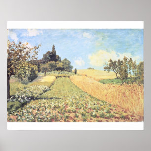 Alfred Sisley Wheat Field Poster