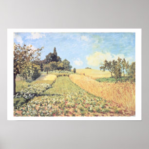 Alfred Sisley   Wheat Field Poster