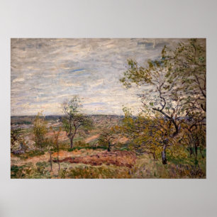 Alfred Sisley - Windy Day at Veneux Poster
