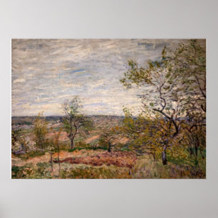 Alfred Sisley - Windy Day at Veneux Poster