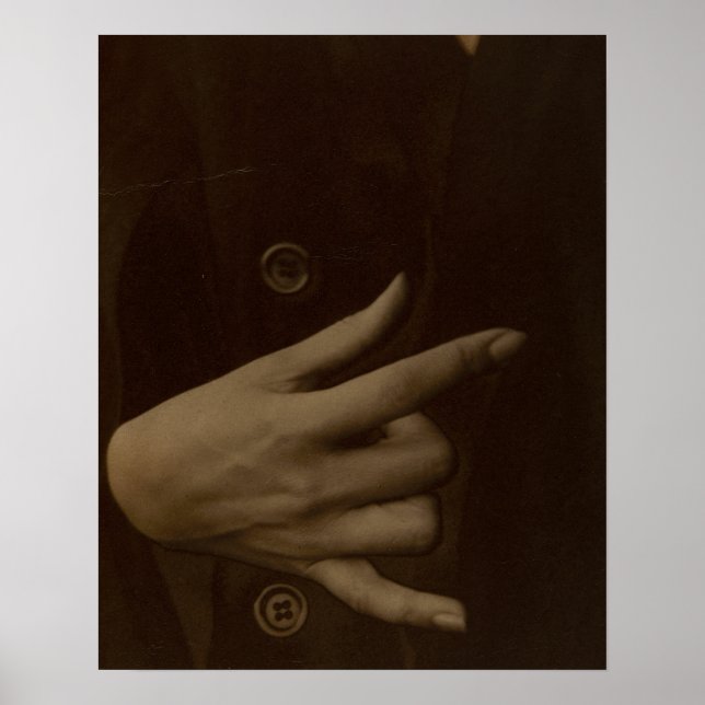 Alfred Stieglitz Georgia O’Keeffe Hand Photo Poster (Front)