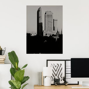 Alfred Stieglitz New York Skyline Vintage Photo Poster