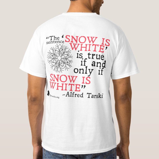 Alfred Tarski T-Shirt (Back)