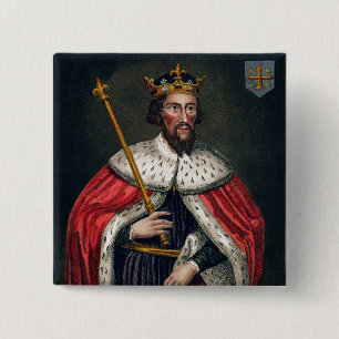 Alfred the Great (849-99), after a painting in the 15 Cm Square Badge
