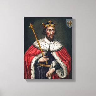 Alfred the Great (849-99), after a painting in the Canvas Print