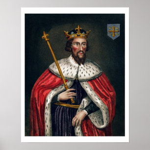 Alfred the Great (849-99), after a painting in the Poster