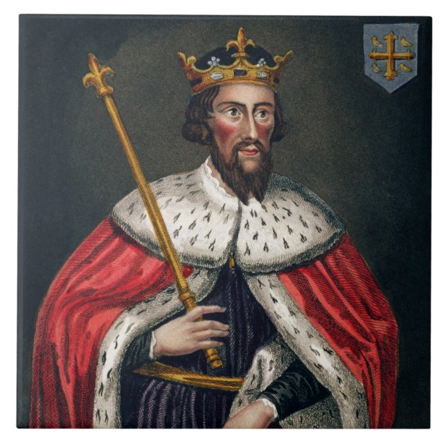 Alfred the Great (849-99), after a painting in the Tile (Front)