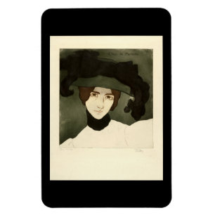 Alfredo Müller, Portrait Cléo de Mérode 1900 Poste Magnet