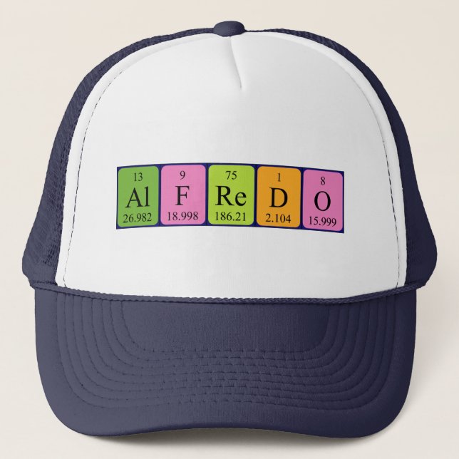 Alfredo periodic table name hat (Front)