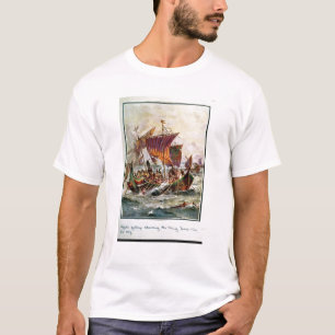 Alfred's galleys attacking the Viking Dragon T-Shirt
