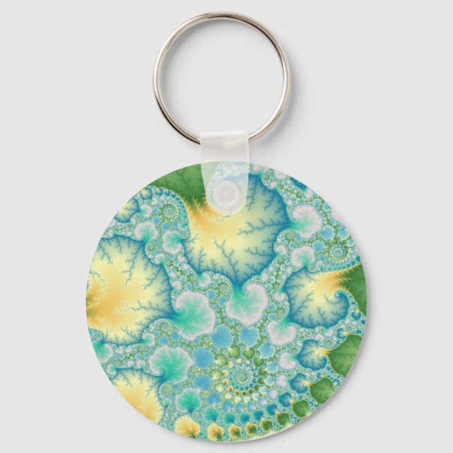 Algae - Fractal Key Ring (Front)
