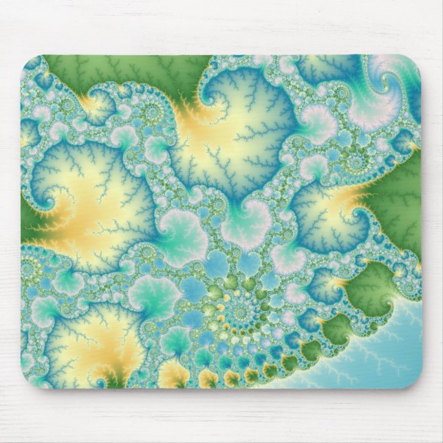 Algae - Fractal Mouse Mat (Front)