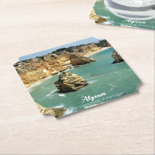 Algarve beach vacation in Portugal Paper Coaster