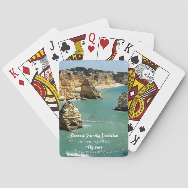 Algarve beach vacation in Portugal Playing Cards (Back)