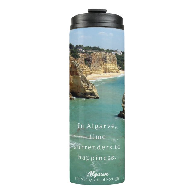 Algarve beach vacation in Portugal Thermal Tumbler (Front)